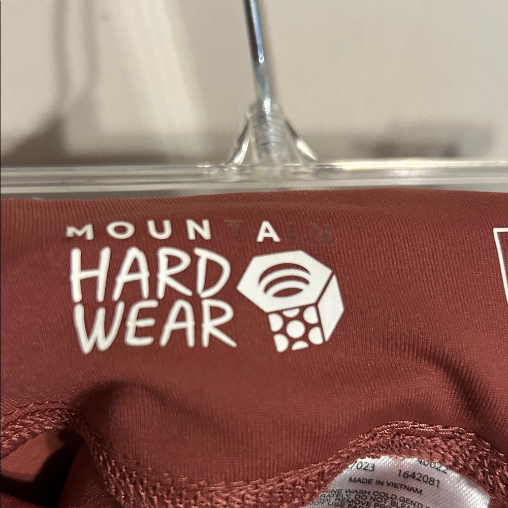 Mountain Hardwear Rust Mauve Brown Athleisure Pants Medium Short Outdoor Hiking - Picture 2 of 10